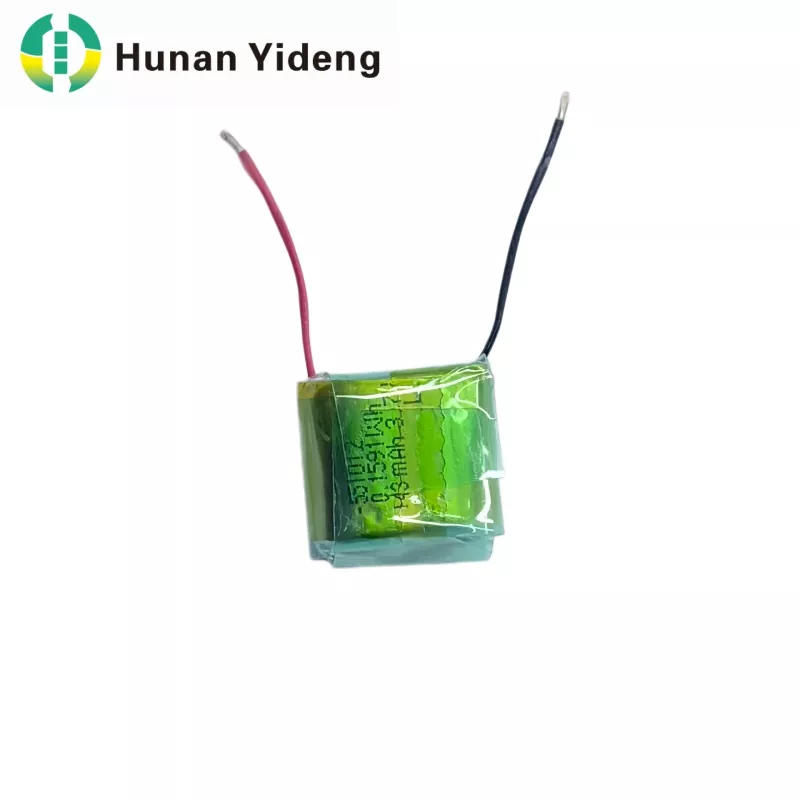 551012 3.7V 43mah 전기 장난감 리튬 폴리머 배터리