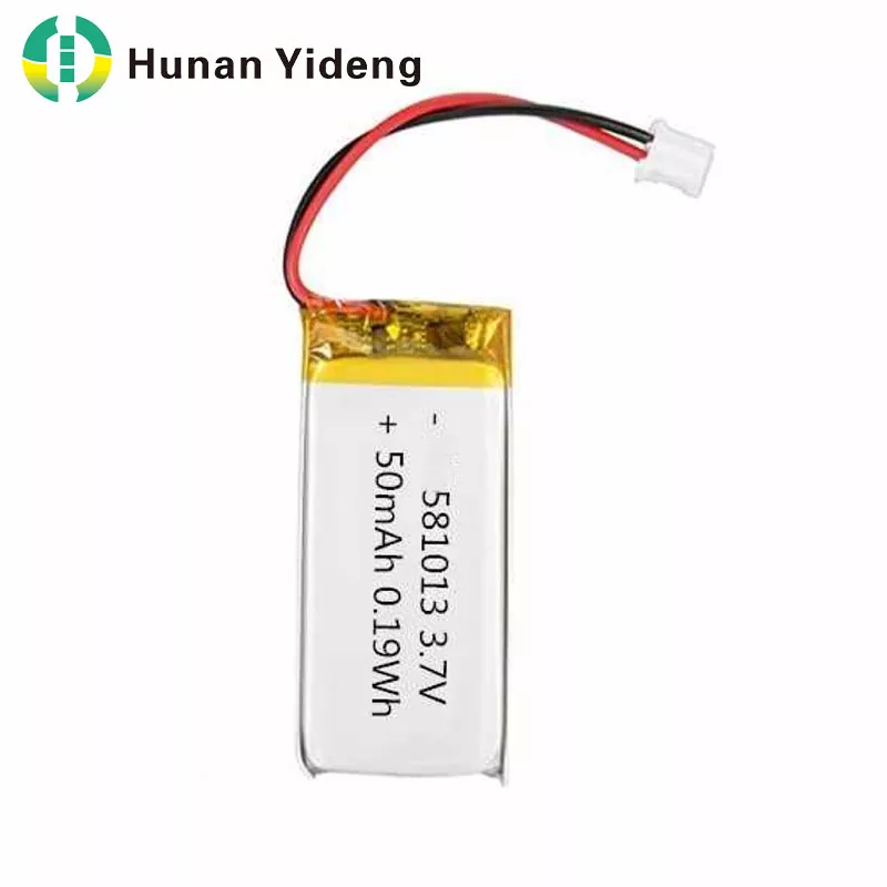 581013 3.7v 50mah 리튬 폴리머 리튬 이온 Lipo 배터리