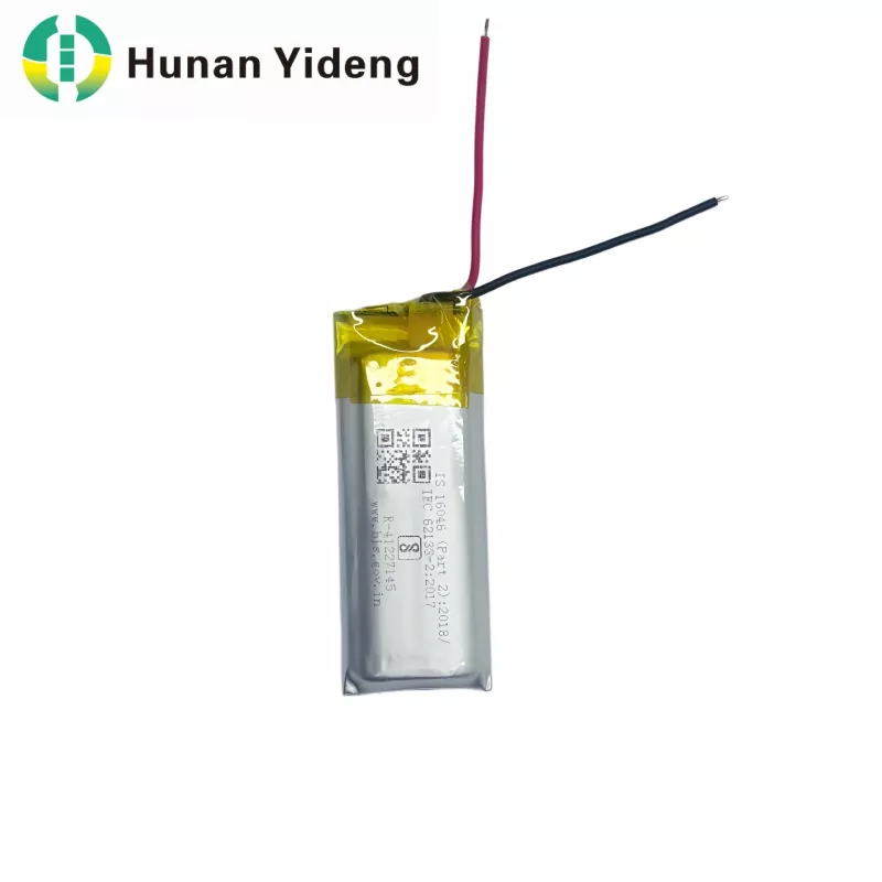 스마트 도어록용 801435 3.7v 500mah 리튬 이온 배터리 팩 1.48wh